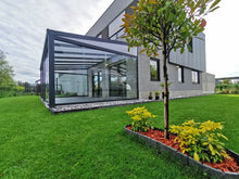 Lade das Bild in den Galerie-Viewer, Terrassenüberdachung aus Aluminium und VSG Glasdach 8 mm